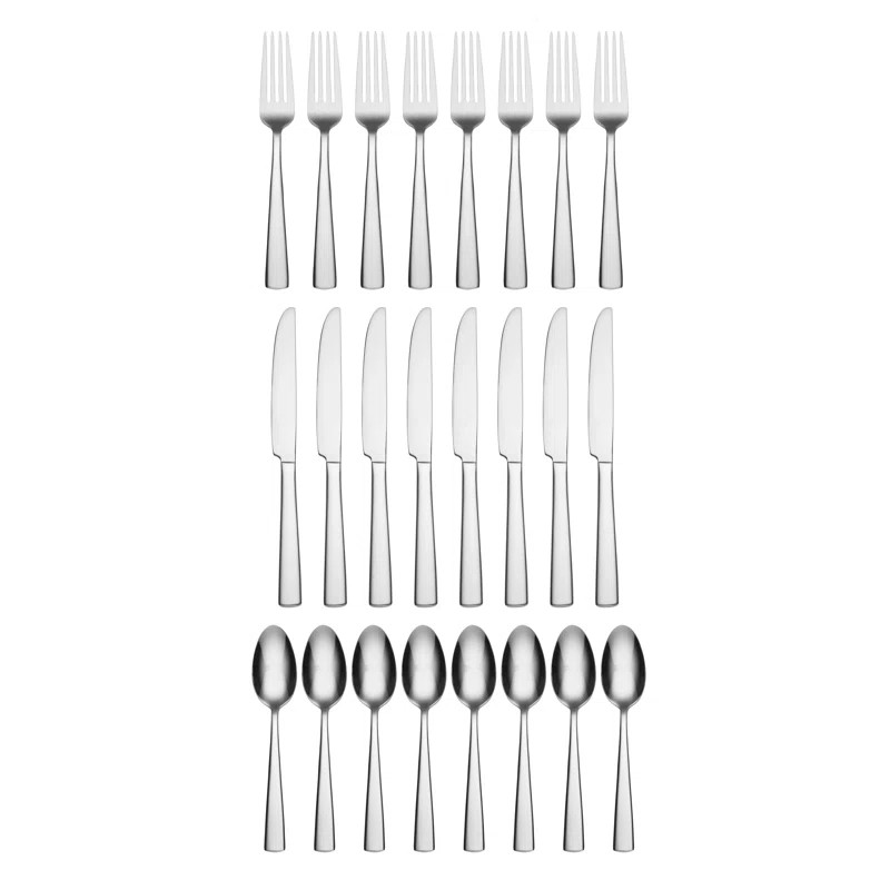 Oneida Chef's Table 24 Piece Everyday Flatware Dining Set, Service for 8 & Reviews | Wayfair | Wayfair North America