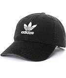 adidas Originals Relaxed Strapback Baseball Hat Trefoil Logo Youth Fit One Size Black | Amazon (US)