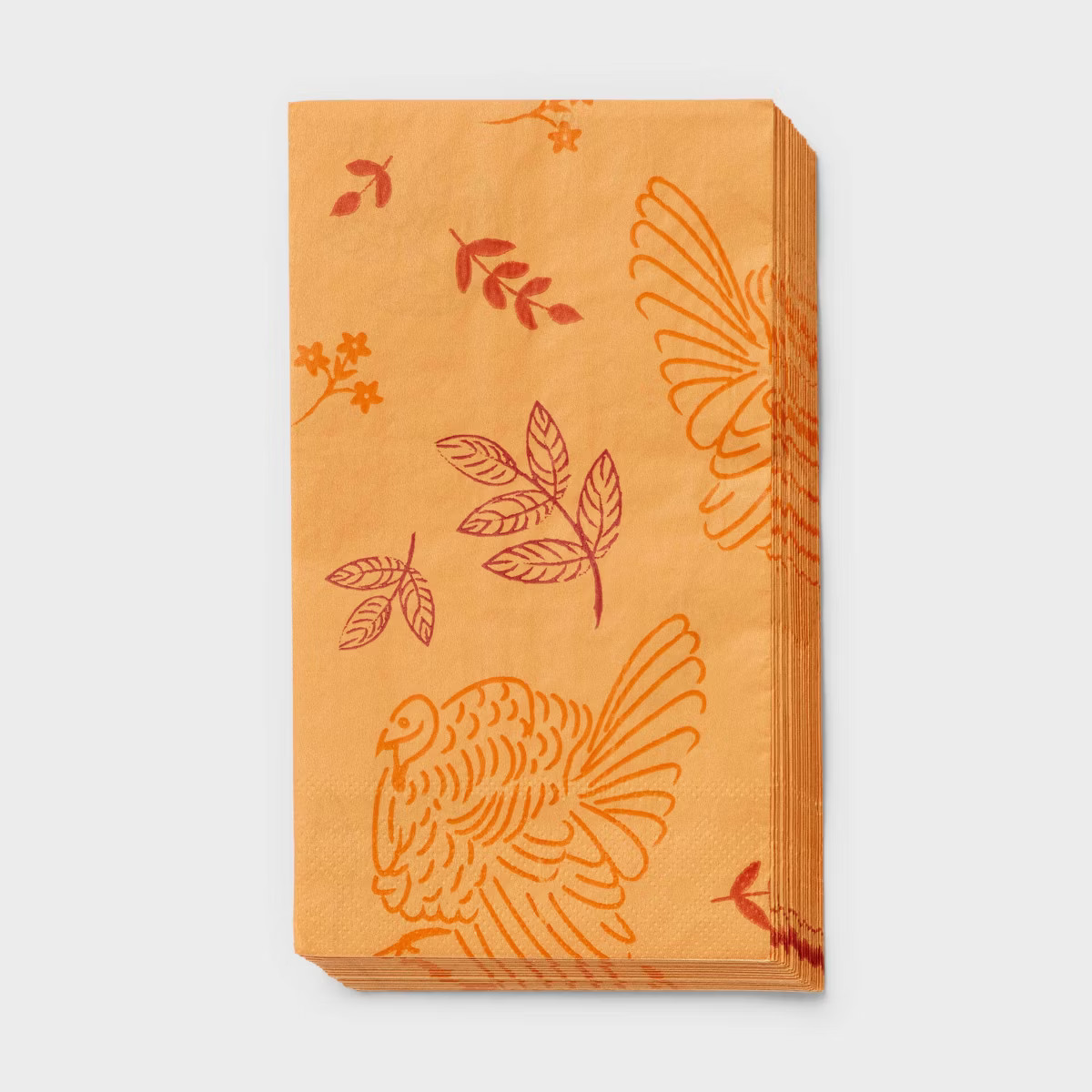 20ct Thanksgiving Orange Harvest Guest Paper Towel Napkin - Spritz™ | Target