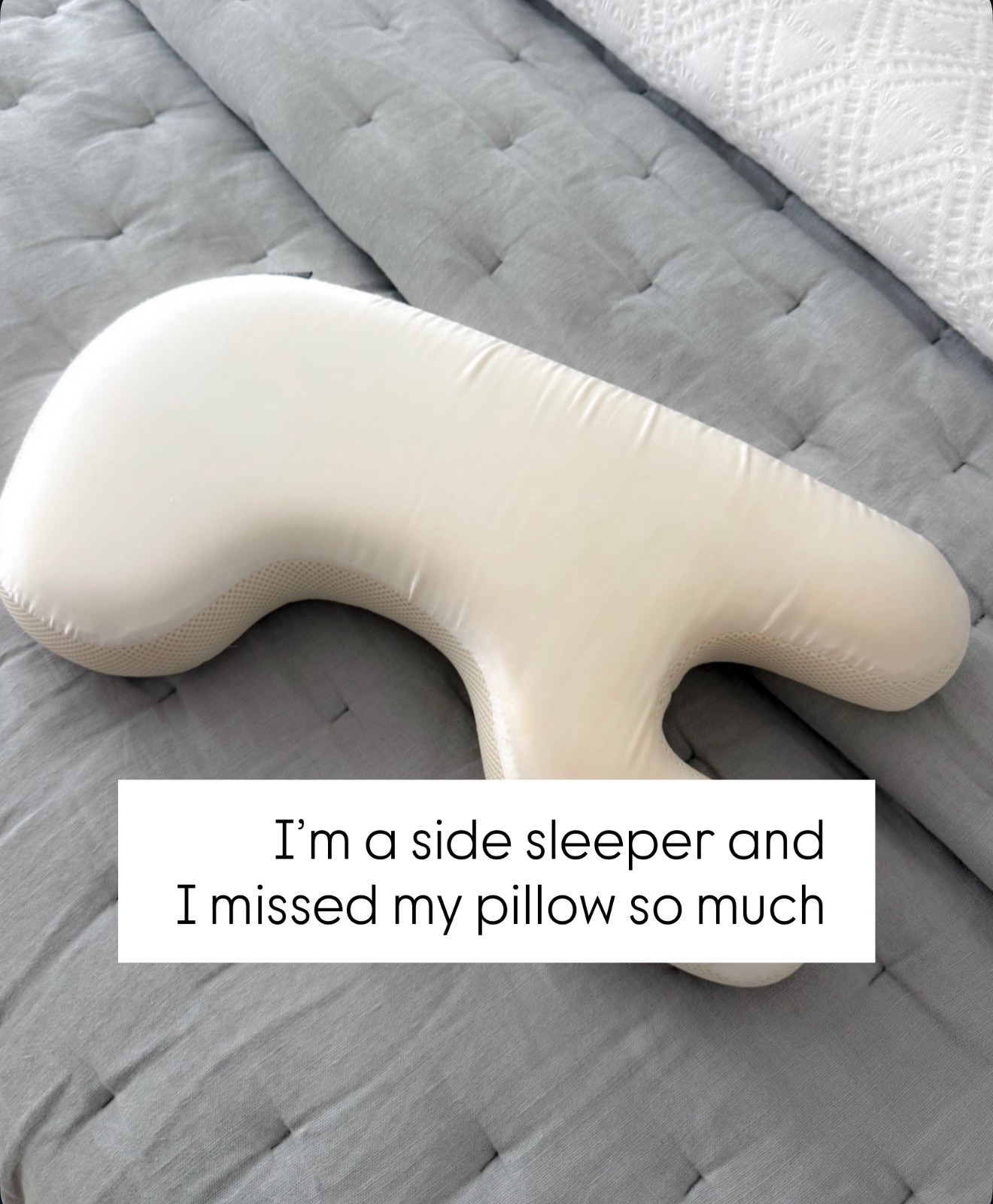 As a side sleeper, this is one travel essential I never leave behind. It helps support my neck and face, and I always sleep better when I pack it.

side sleeper pillow, travel pillow, beauty pillow, neck support pillow, sleep essentials, travel essentials, memory foam pillow, bedtime routine, skincare pillow, Nurse Jamie pillow

#LTKHome #LTKTravel #LTKmorningroutine