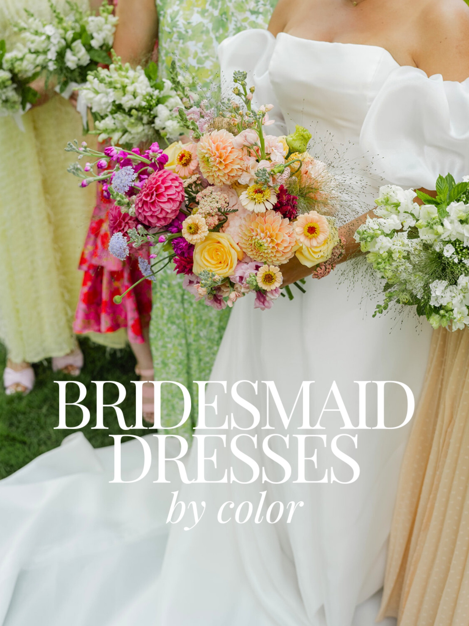 Bridesmaid dresses by color: black, orange, purple, pink, blue, green, and yellow. 

These bridesmaid dresses with have your crew looking and feeling amazing! 

#LTKWedding