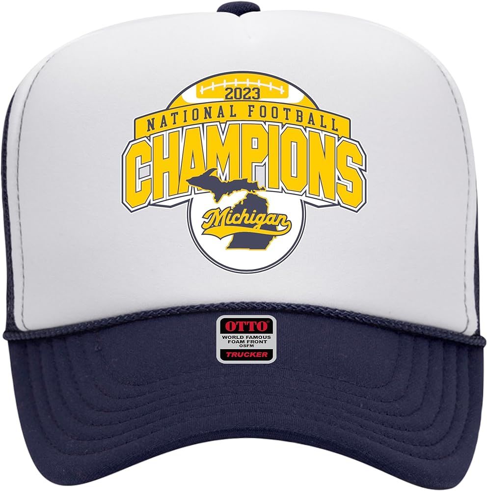 Michigan Football 2023-2024 National Champions Trucker Hat - Premium Snapback for Men and Women | Amazon (US)