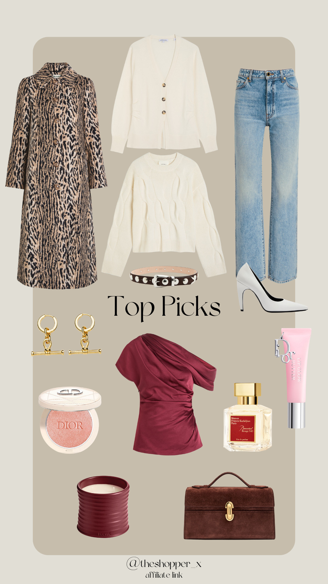 Harvey Nichols, Dior Lip Glow, Lamotte Cardigan, Studded Suede Belt, Phoebe Satin Top, Danielle Jeans, Leopard Dress, Beetroot Candle, Suede Pochette, Cable-Knit Cardigan, T-Bar Earrings, Baccarat Rouge 540, Dior Highlighter, Glossed Leather Pumps 

 

#LTKuk #LTKstyletip #LTKxHarveyNichols