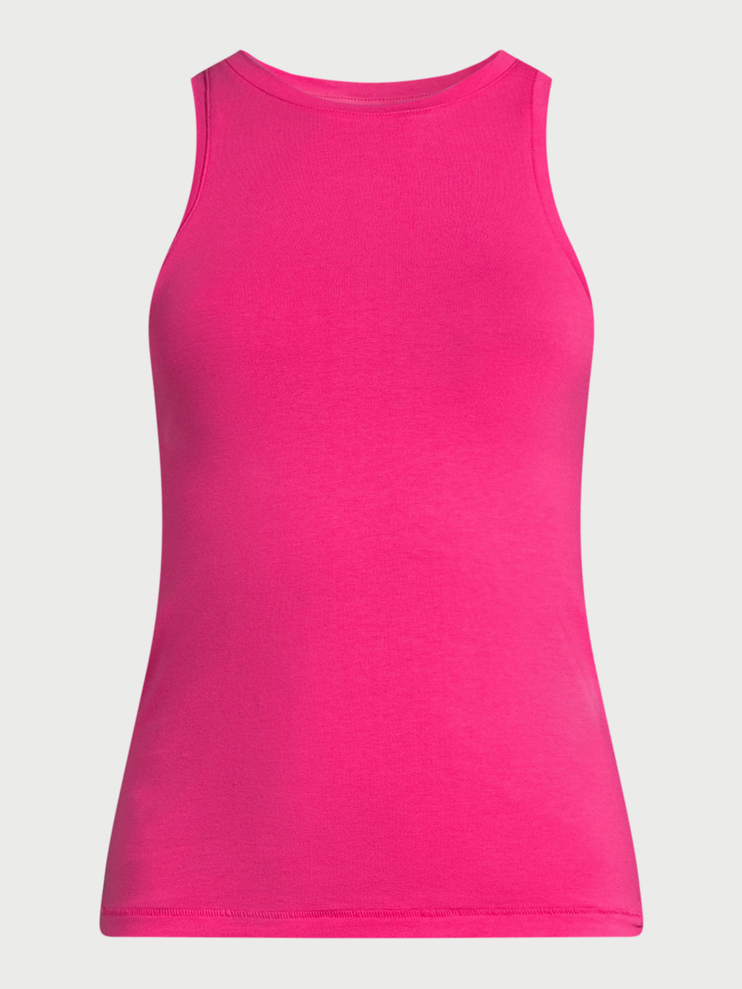 Scoop Women’s Ultimate Cotton Jersey Fitted High Neck Baby Tank Top, Sizes XS-XXL | Walmart (US)