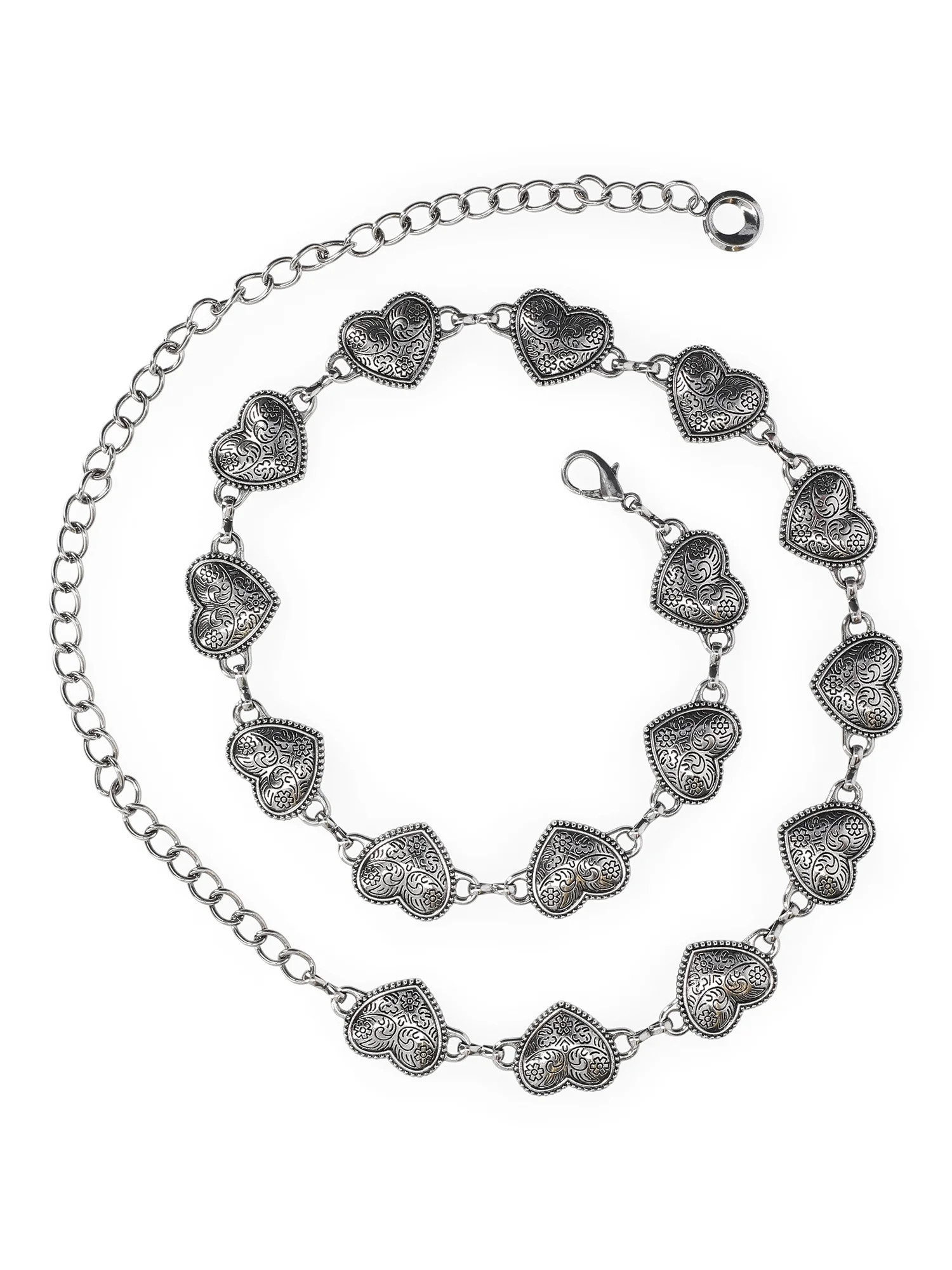 No Boundaries Women's Heart Chain Belt | Walmart (US)