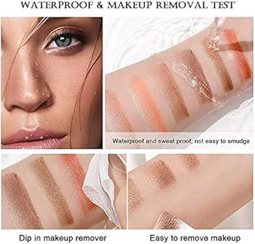 6 Colors Gradient Eyeshadow Stick Set, Shimmer Double Colour Eye Shadow Makeup Pen Rotation Eyesh... | Amazon (US)
