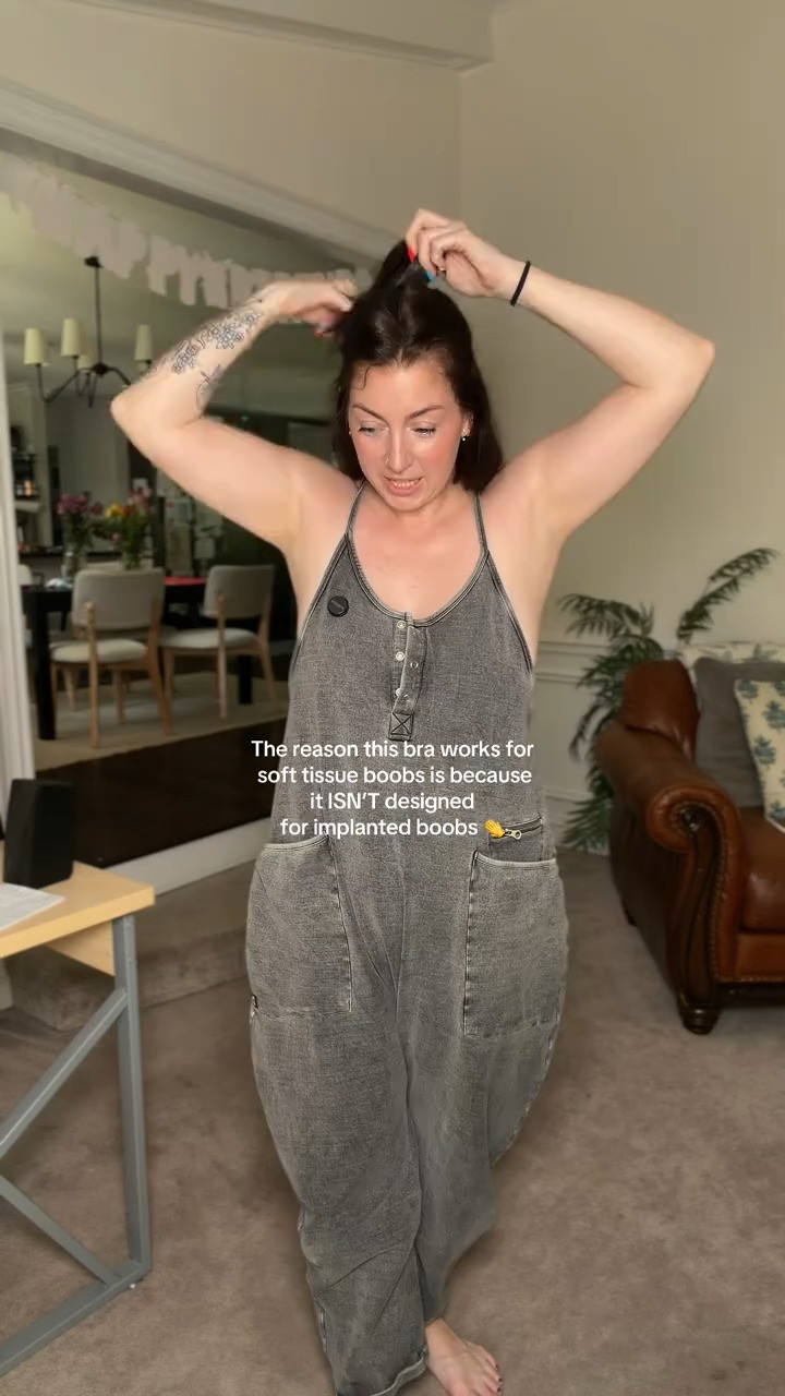 If you’ve ever bought a bra because it looked amazing on someone online and then it fit completely different on you this is probably why 😭 Bras fit natural soft tissue boobs VERY differently than firmer or implanted chests. The InBarely bra works so well because it doesn’t force your chest into a stiff molded shape. It works WITH softer tissue instead of against it, so you don’t get the awkward gapping at the top or spilling out the middle every time you move. Full coverage, supportive, smoothing, and actually comfortable for natural boobs with loose skin and softness.

#S#SoftTissueL#LargeBustI#InBarelyF#FullCoverageBraBraTok 

 #LTKdayinmylife #LTKgrwm #LTKmomlife