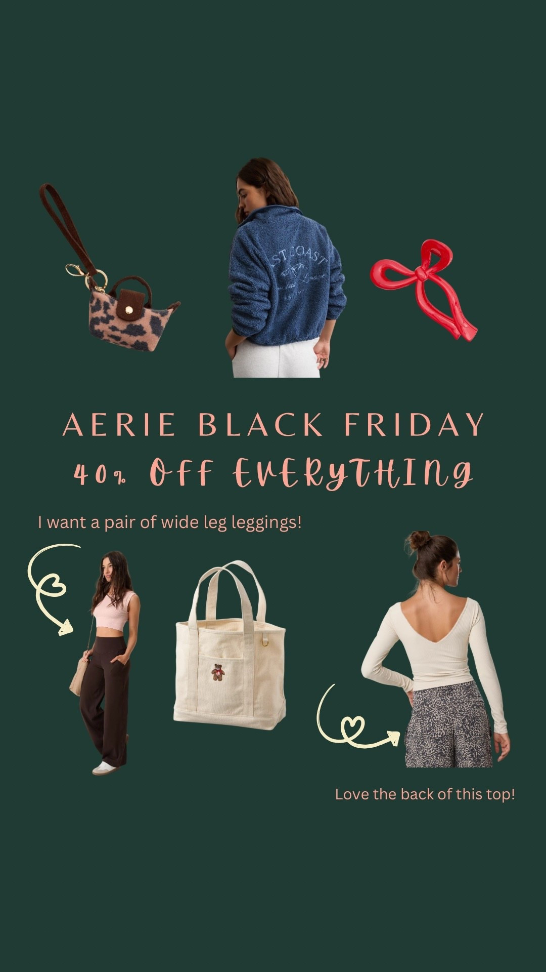 Aerie Black Friday favs! 40% off everything! #aerie #aeriehaul #aerieblackfriday #blackfriday

#LTKHoliday #LTKCyberWeek #LTKGiftGuide