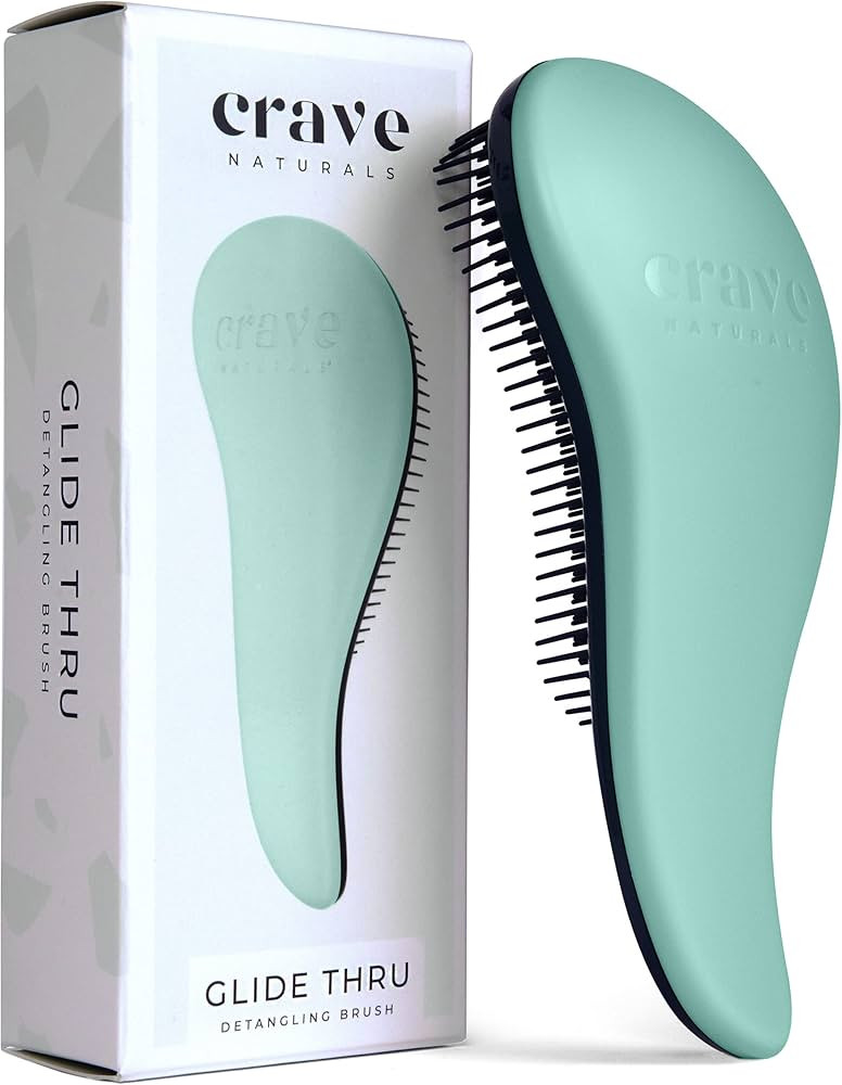 Crave Naturals Glide Thru Detangling Brush for Adults & Kids - Hair Detangler Brush for Natural, ... | Amazon (US)