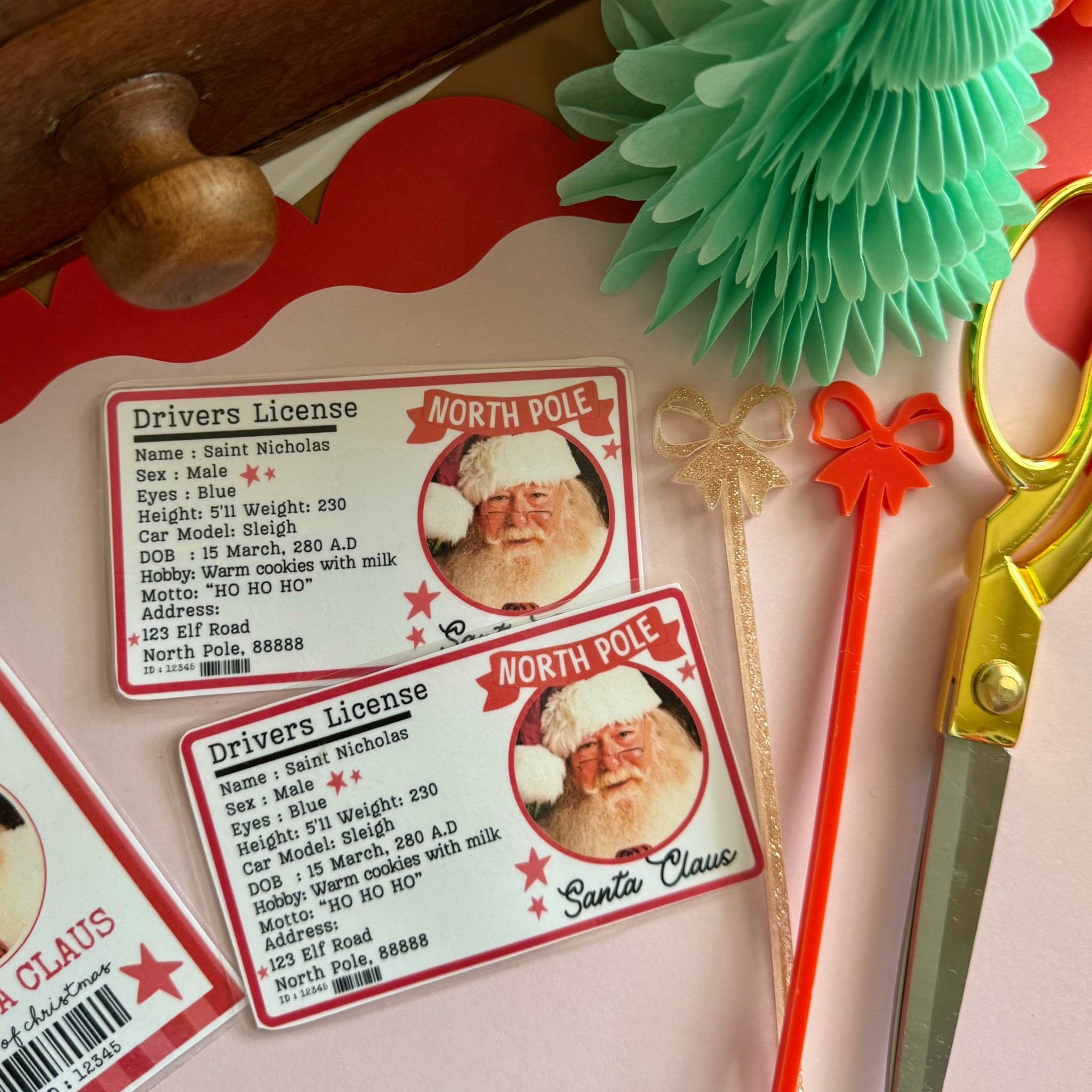 Imagine your kids waking up to find Santa’s drivers license! How magical 😍 you can find that free printable on my IG page and the laminator here

#LTKFamily #LTKHoliday #LTKKids
