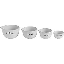 White Stoneware Measuring Cups  | Amazon (US)