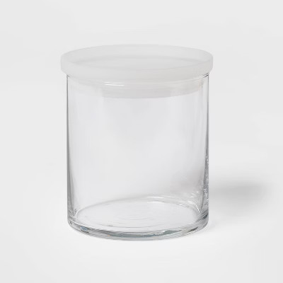 22oz Glass Medium Stackable Jar with Plastic Lid - Made By Design™ | Target