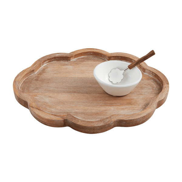 Scalloped Tray Serving Set | Mud Pie