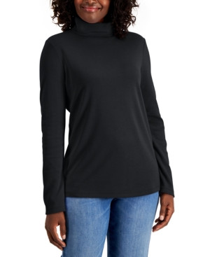 Karen Scott Petite Long-Sleeve Turtleneck, Created for Macy's | Macys (US)