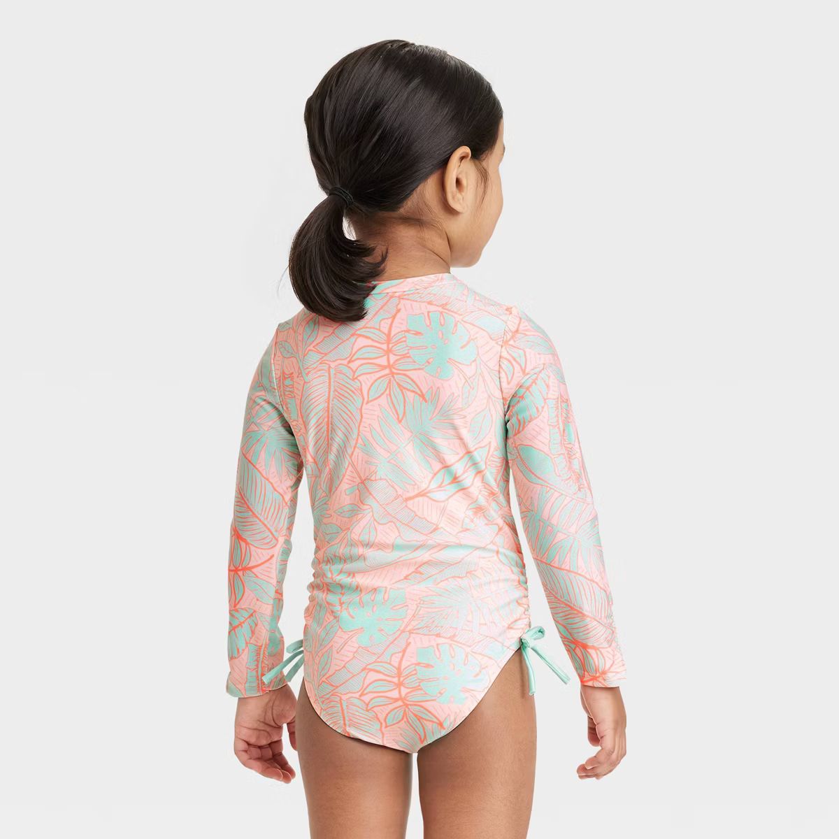 Toddler Girls' Tropical Printed One Piece Swimsuit - Cat & Jack™ | Target