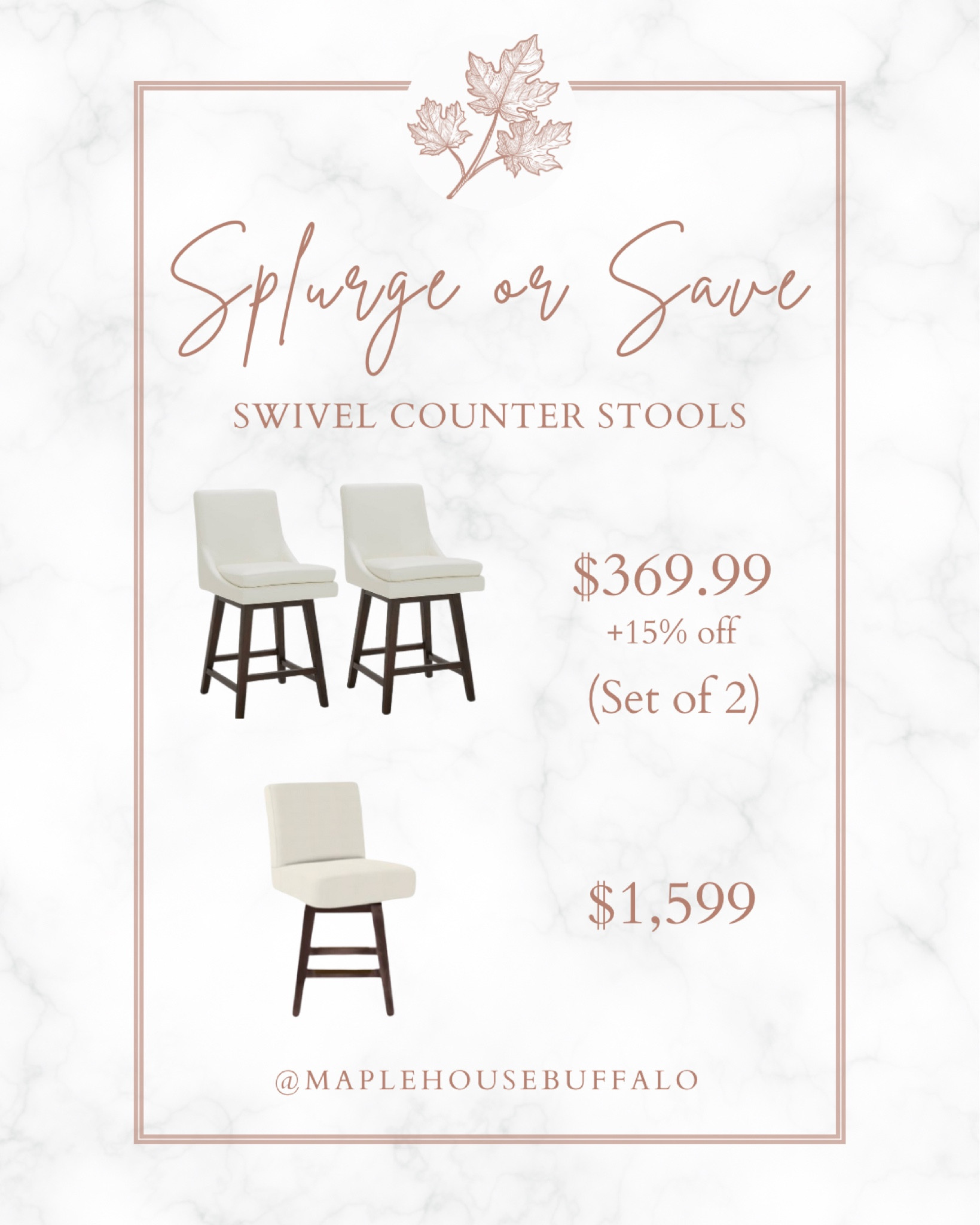 Our counter stools are on sale for $15 off for a set of two right now - run! I cannot say enough about having these pretty yet easy-to-clean stools with young kids!

#LTKfamily #LTKhome #LTKsalealert