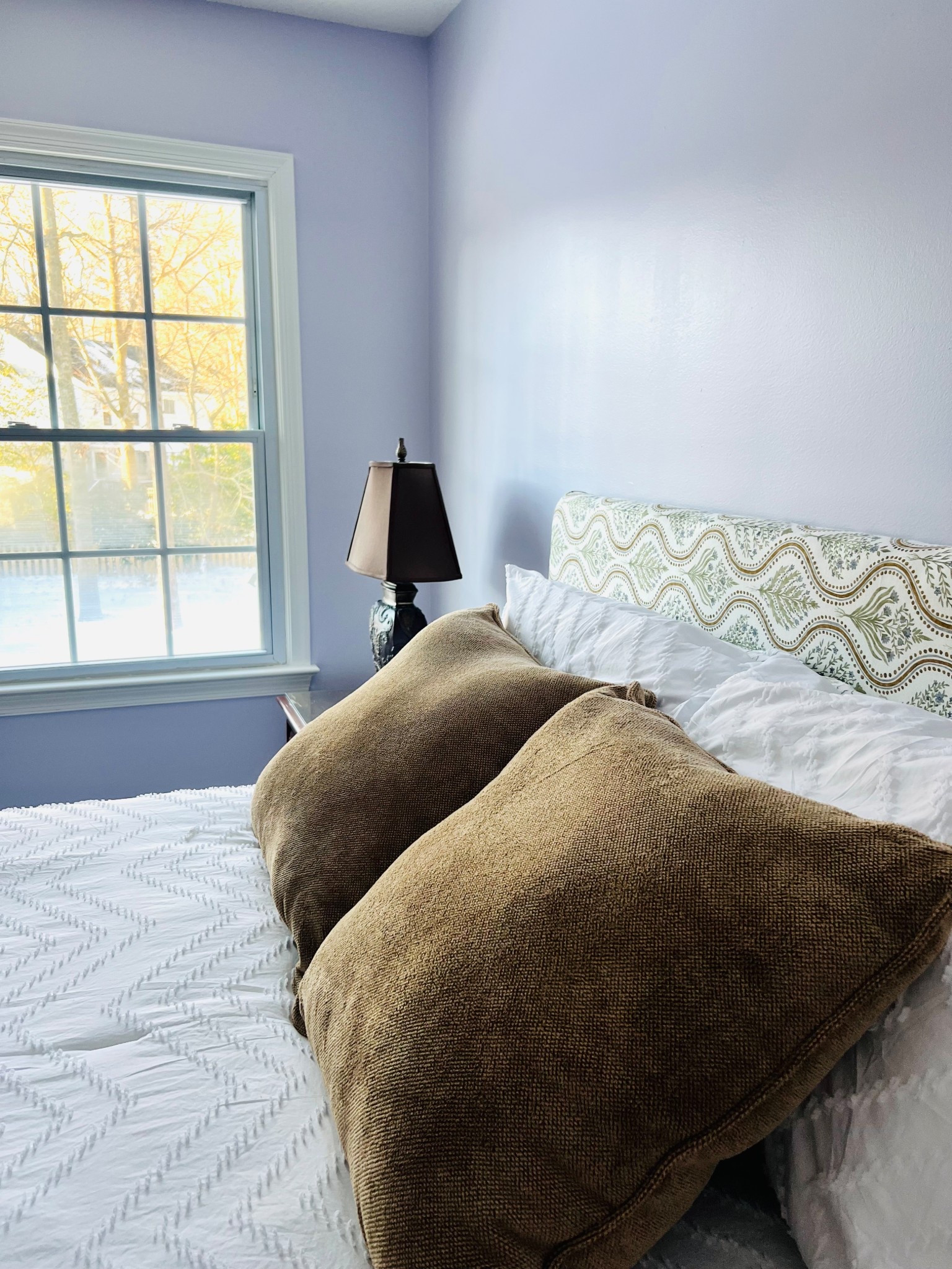Guest Bedroom 🪻 Grandmillennial Decor || Upholstered Headboard || Brown Pillows 

#LTKHome