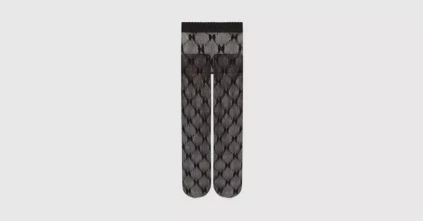 Gucci Black Lurex GG Knit Tights - ShopStyle Hosiery