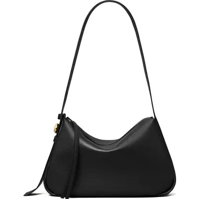 Tory Burch Romy Leather Shoulder Bag in Black at Nordstrom | Nordstrom