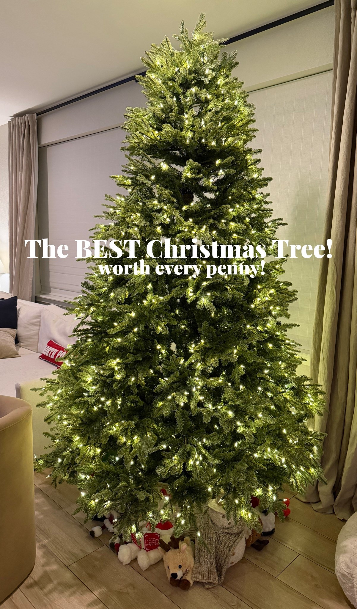 One of my favorite splurges! It's so pretty and holds up so well! Plus it comes with storage bags! #christmastree #tree #christmas #christmastime #christmastrees #realistictree #realisticchristmastree #balsamhill 

#LTKGiftGuide #LTKHome #LTKHoliday