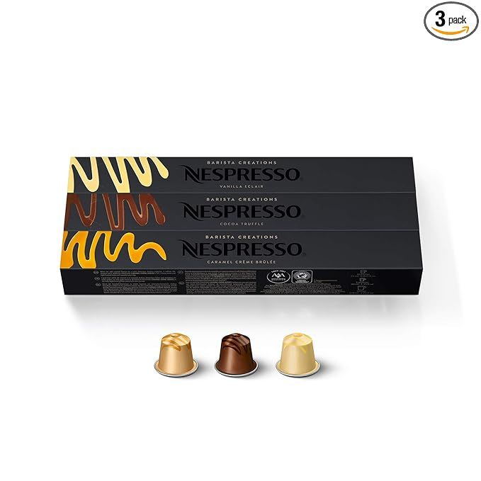 Nespresso Capsules OriginalLine, Barista Flavored Pack, Mild Roast Espresso Coffee, 30 Count Espr... | Amazon (US)