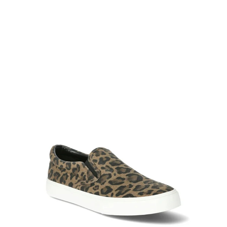 No Boundaries Womens' Twin Gore Slip On Sneakers, Sizes 7 - 12 | Walmart (US)