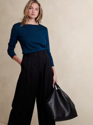 Merino Wool Boatneck Sweater | Banana Republic Factory
