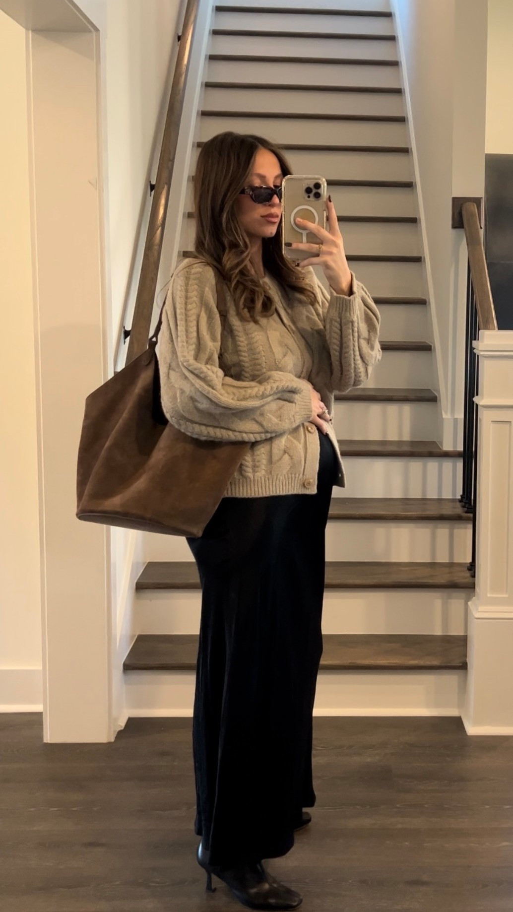 The best brown suede leather bag!!! #tjmaxx #suedebag #fallhandbag