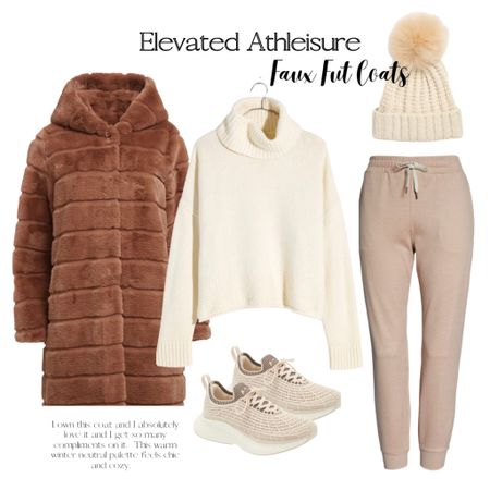 My favorite Faux Fur Coat. Loving this warm neutral tones Athleisure Outfit 

#LTKHoliday #LTKfit #LTKSeasonal