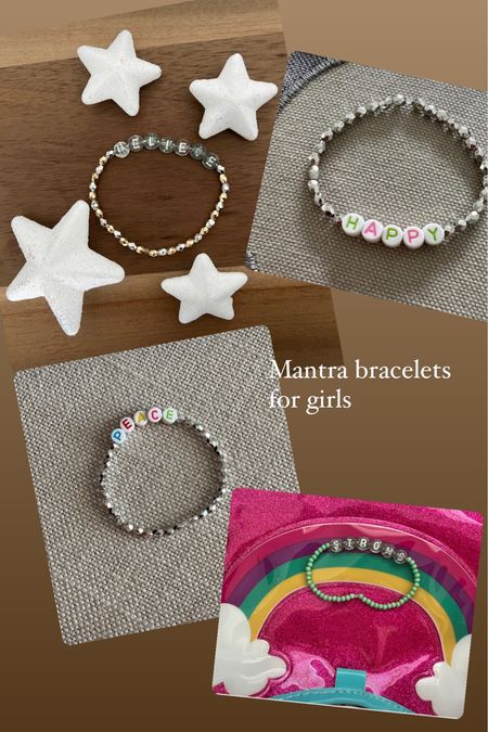 Mantra bracelets for girls 

#LTKkids #LTKGiftGuide #LTKunder50