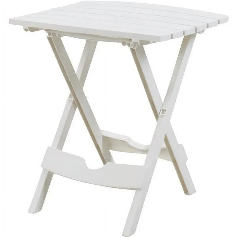 Adams Manufacturing Quik-Fold Side Table-White | Walmart (US)