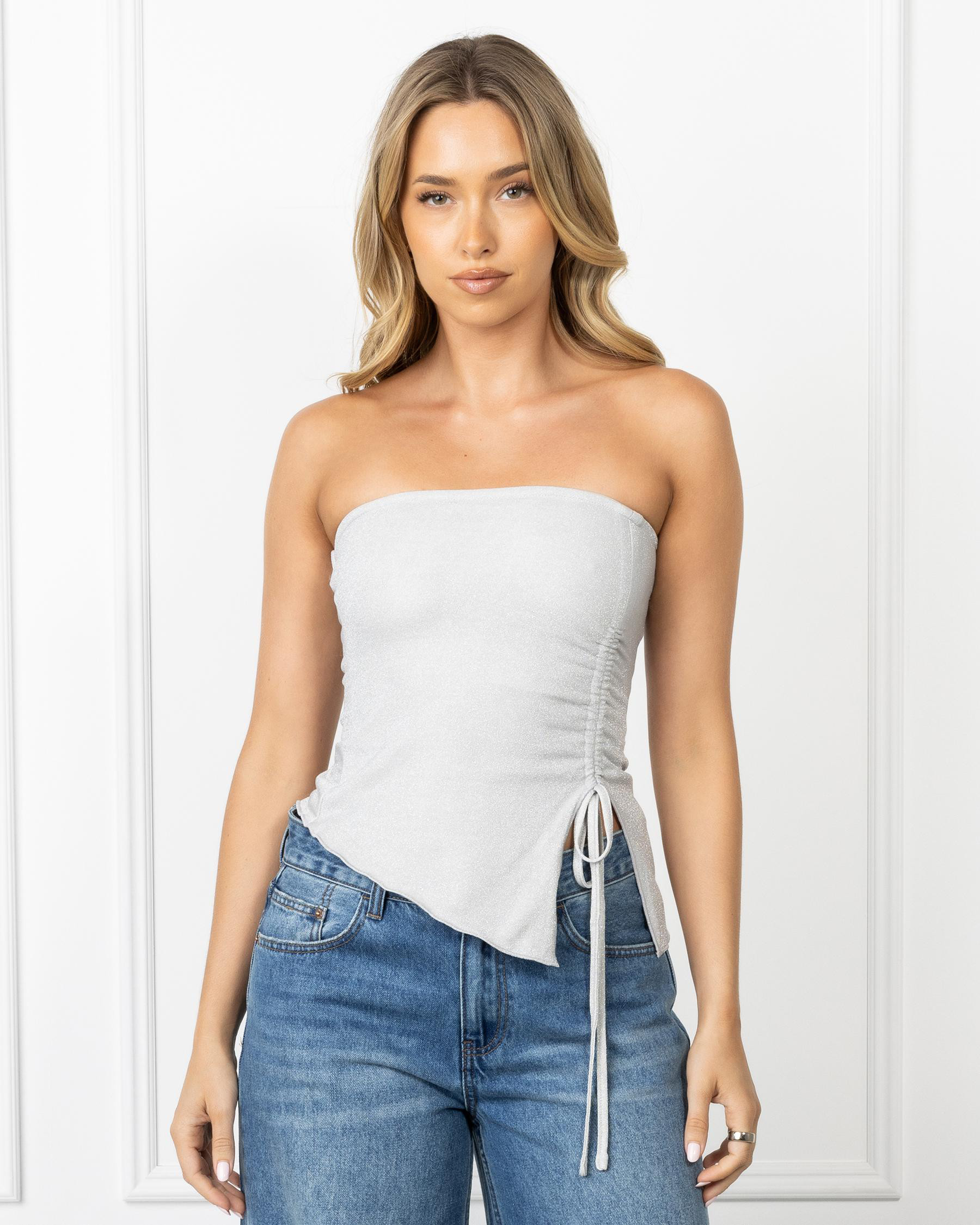 Ava And Ever Women's Taliah Tube Top in Silver | City Beach (US)