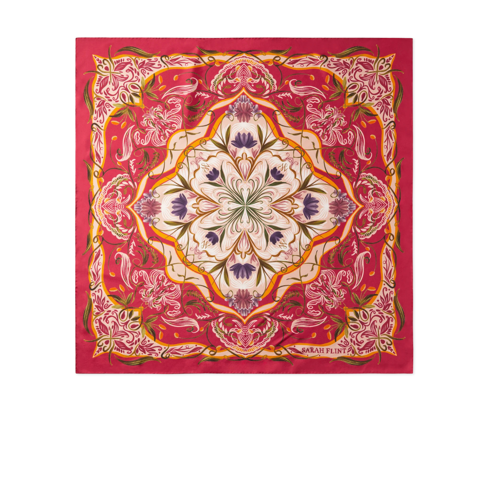 Chateaux Garden Scarf 90 | Sarah Flint