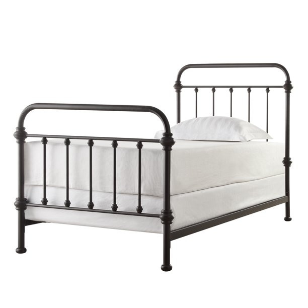 Weston Home Nottingham Metal Twin Bed, Antique Dark Bronze | Walmart (US)