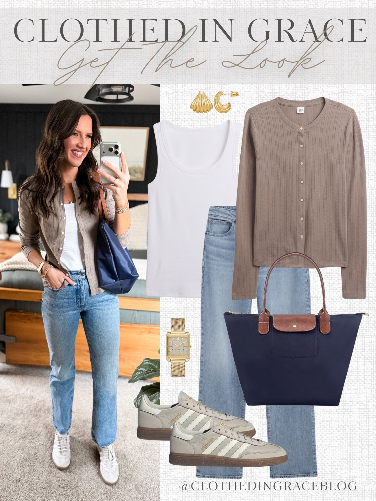 Spring Capsule Styling 

Top - medium
Tank - small
Jeans - size 26 