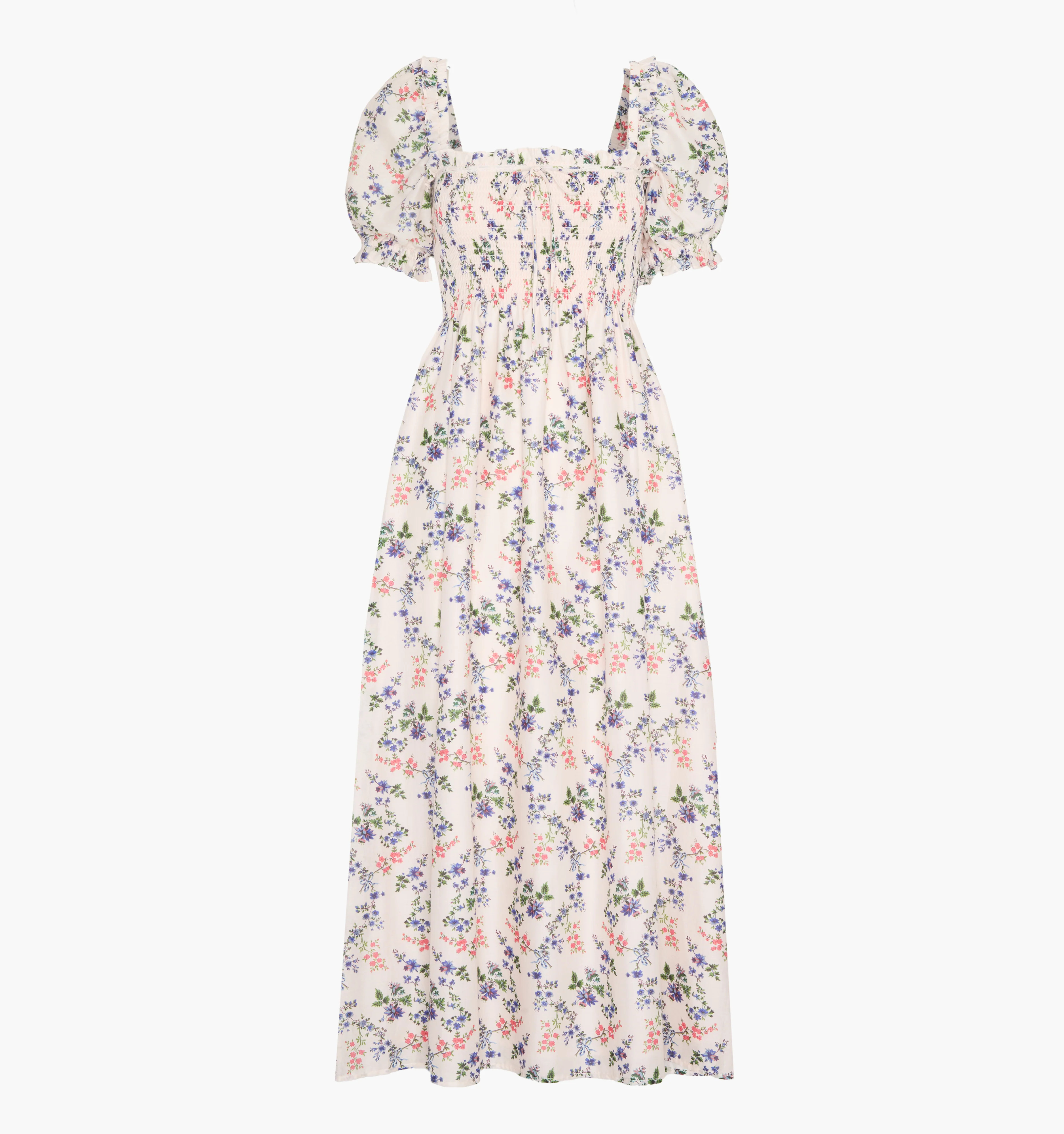The Scarlett Midi Nap Dress | Pink Scallop Bow Chintz / XXS | ® | Hill House Home | Hill House Home US
