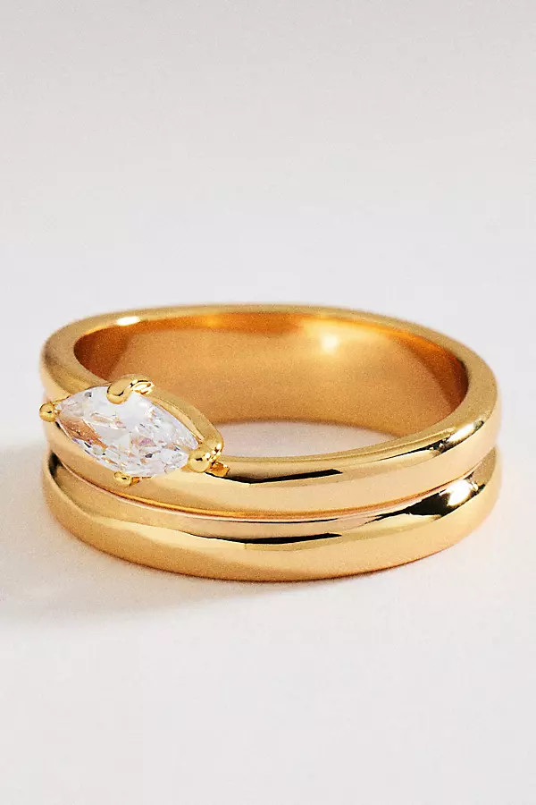 Suspended Crystal Ring | Anthropologie (US)