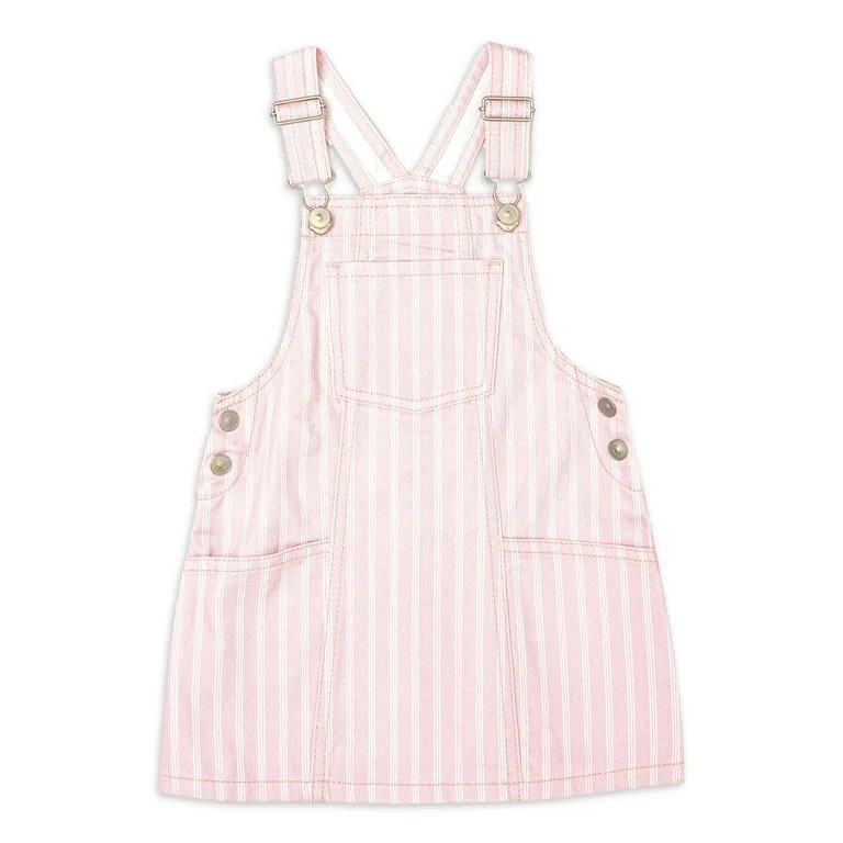 Wonder Nation Toddler Girls Striped Jumper, Sizes 2 Toddler-18 Months | Walmart (US)