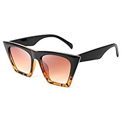 FEISEDY Vintage Square Cat Eye Sunglasses Women Fashion Small Cateye Sunglasses B2473 | Amazon (US)