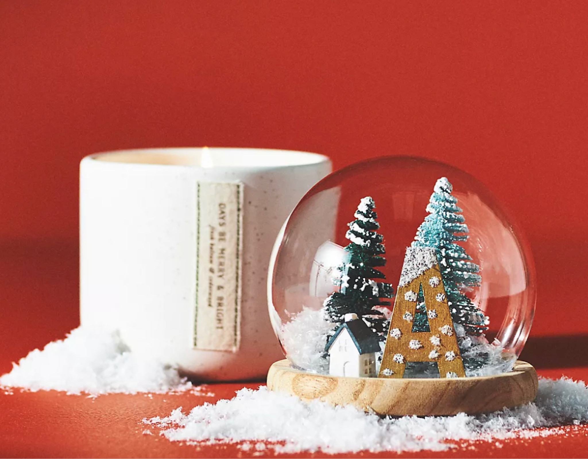 This snow globe candle with initial is to die for! What a perfect Christmas gift for anyone in your life! 

#LTKHoliday #LTKHolidaySale #LTKSeasonal