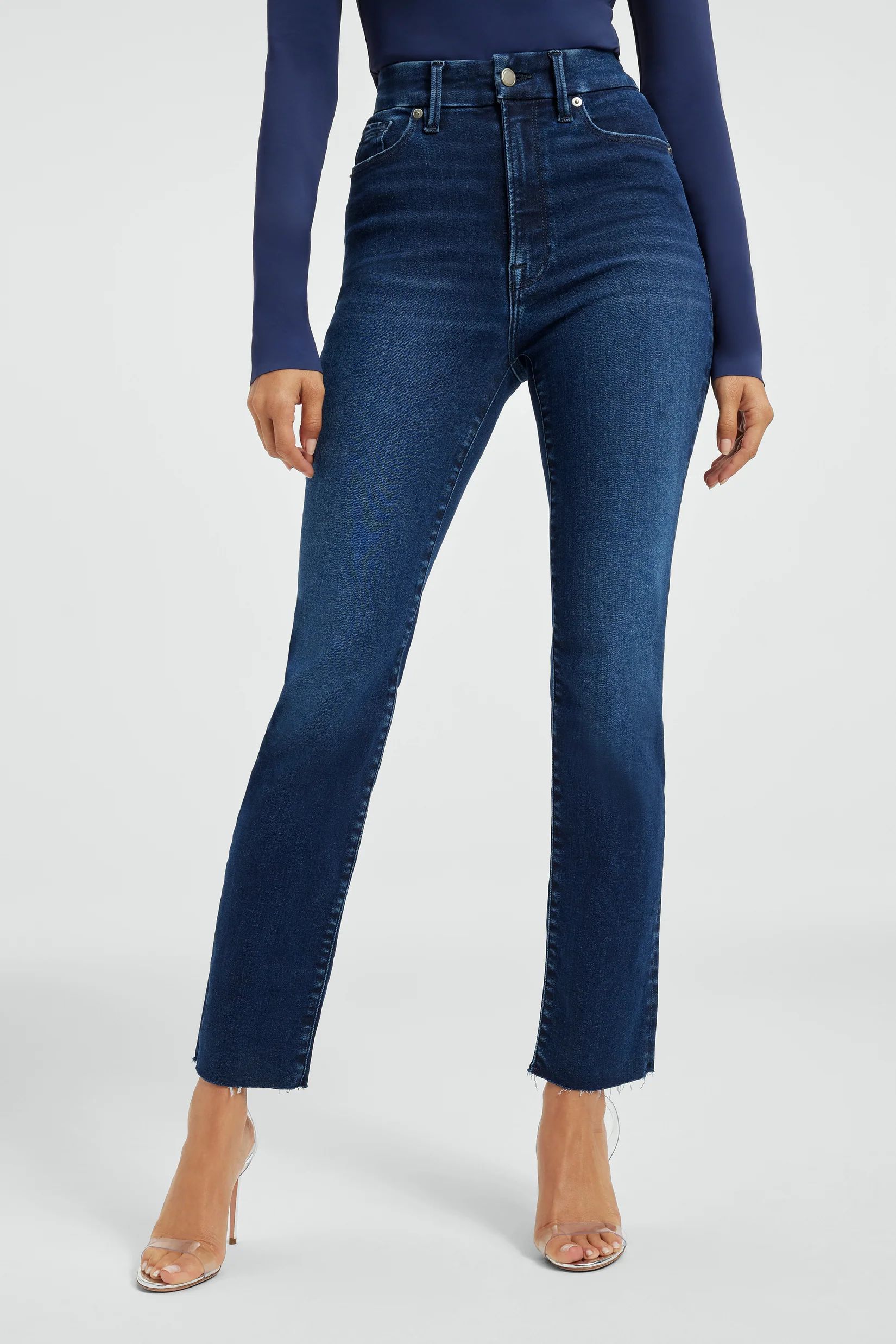 ALWAYS FITS GOOD CLASSIC SLIM STRAIGHT JEANS | Good American