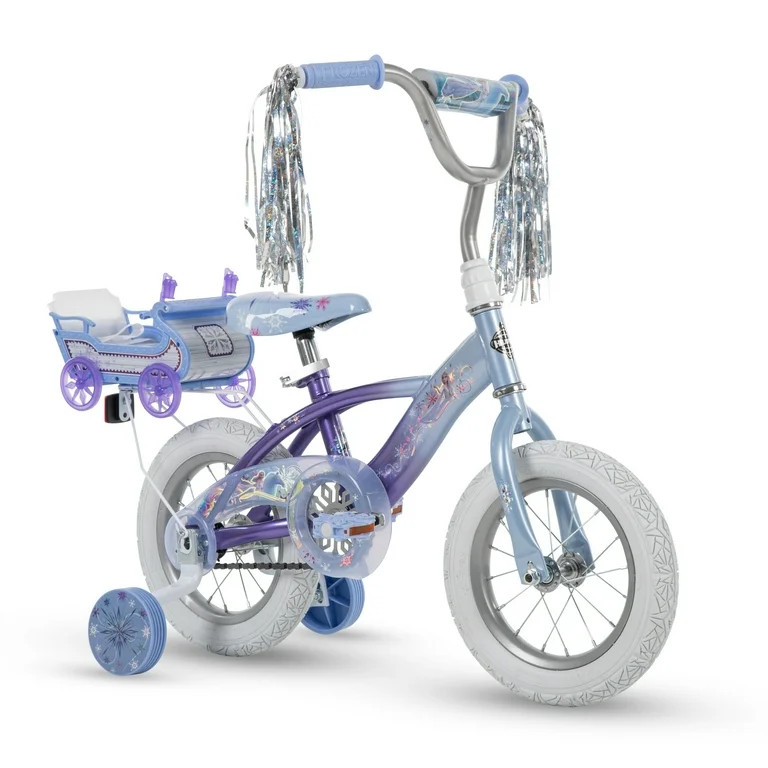 Huffy Disney Frozen Bike, 12" Wheels, Ages 2+, Doll Seat, Training Wheels - Walmart.com | Walmart (US)