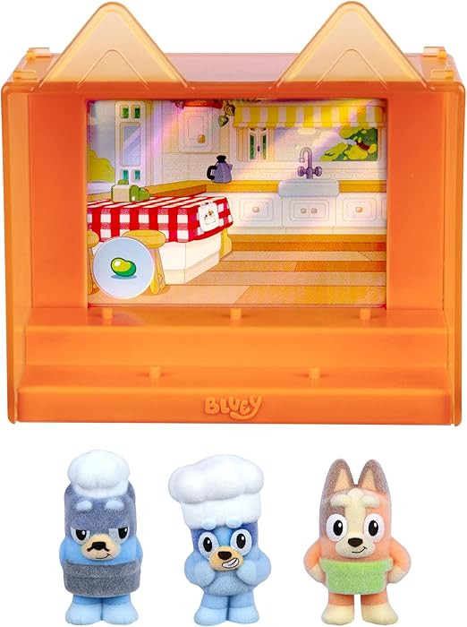 Bluey Fuzzies Episode Pack: Pavlova. with 3 Specially Flocked Collectible Mini-Figures (Incl. 1 E... | Amazon (US)