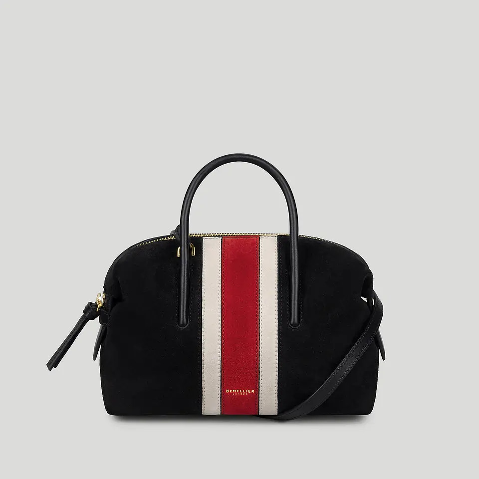 The Small Stockholm | Black Suede & Berry Suede | DeMellier | DeMellier
