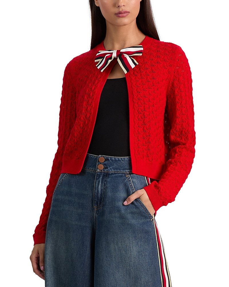Alice and Olivia Dollie Bow Cardigan | Bloomingdale's (US)