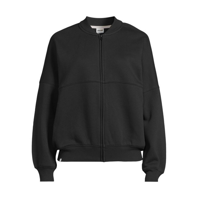 Avia Women's Fleece Bomber Zip-Up Sweatshirt, Sizes XS-XXXL | Walmart (US)