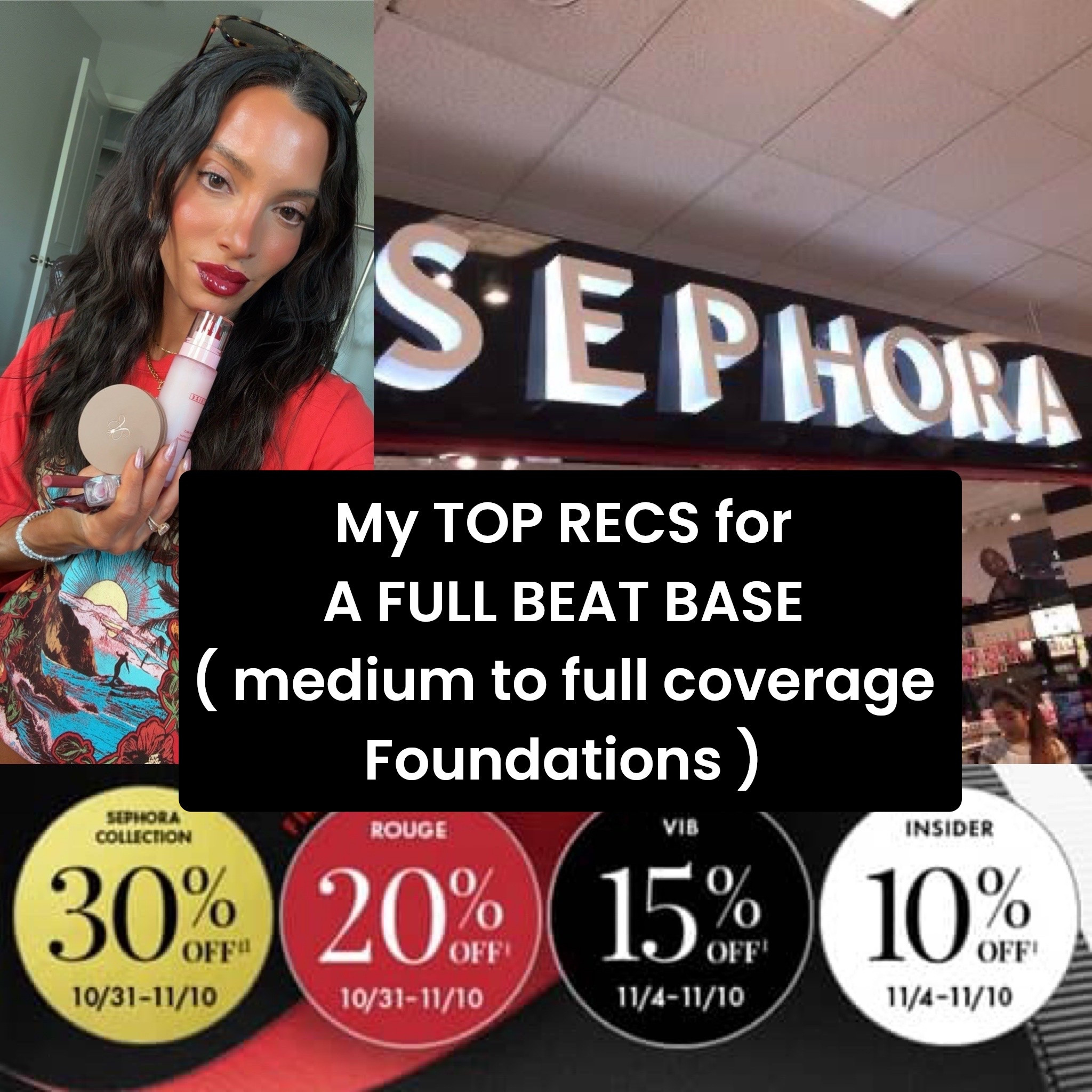 More for my glam girls or guys who like more event ready airbrushed coverage. These are all beautiful finishes that get lasting long wear coverage! 

#LTKSeasonal #LTKSaleAlert #LTKBeauty