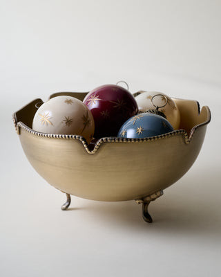 Antique Brass Footed Bowl | Magnolia
