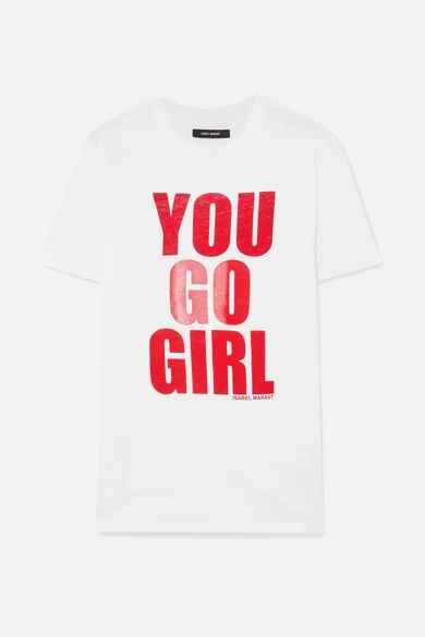 International Women's Day printed cotton-jersey T-shirt | NET-A-PORTER (UK & EU)