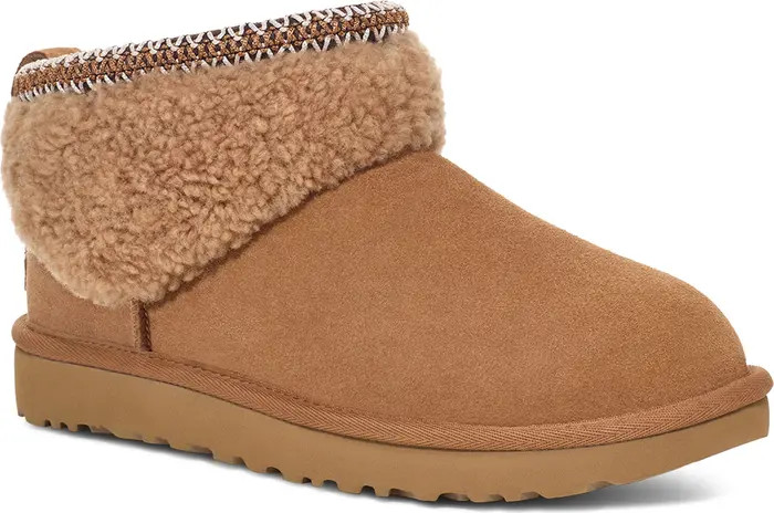 UGG® Classic Ultra Mini Max Curly Shearling Boot (Women) | Nordstrom | Nordstrom